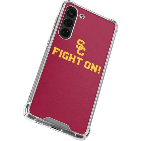 University of Southern California USC Fight On Galaxy S24 FE Clear Case
